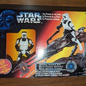 Star Wars Imperial Speeder Bike Toy - Black and White